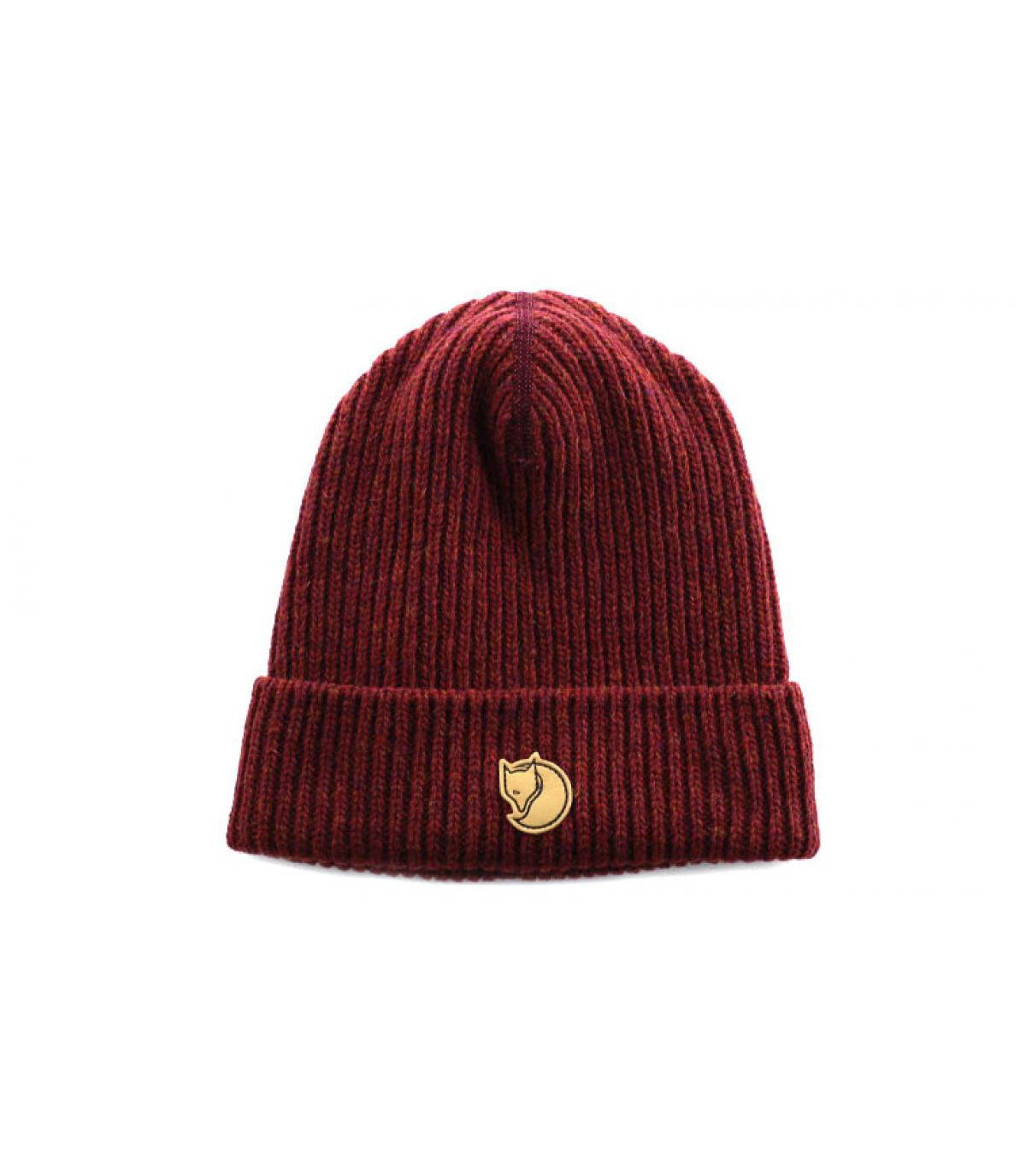 Rib beanie red oak Fjallraven